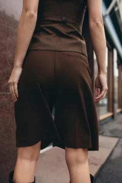 New BERMUDA FLUIDA TIRO ALTO Mujer Faldas / Shorts