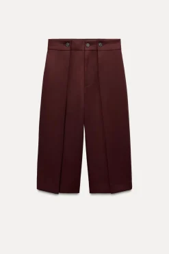 Clearance BERMUDA LARGA PLIEGUES ZW COLLECTION Mujer Faldas / Shorts