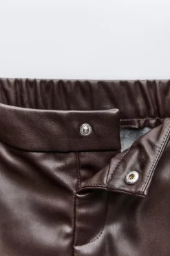 Niños ZARA 1½ - 6 Años·Faldas / Bermudas|6 - 18 Meses·Braguitas / Bermudas<BERMUDA LAZO EFECTO PIEL