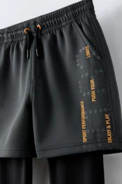 Niños ZARA 6 - 14 Años·Pantalones|6 - 14 Años·Deporte / Chándal<BERMUDA LEGGING TEXTO