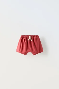 Niños ZARA 6 - 18 Meses·Braguitas / Bermudas<BERMUDA LISA CORDÓN