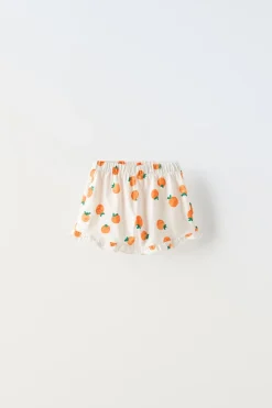 Niños ZARA 6 - 18 Meses·Conjuntos|6 - 18 Meses·Braguitas / Bermudas<BERMUDA MANDARINAS