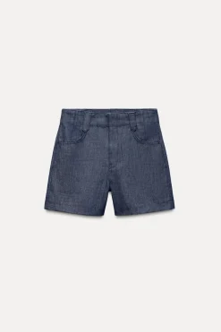 Outlet BERMUDA MINIMAL DENIM ZW COLLECTION Mujer Faldas / Shorts