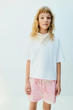 Niños ZARA 6 - 14 Años·Faldas / Bermudas<BERMUDA PALMERAS