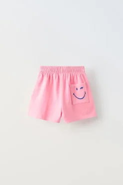 Niños ZARA 6 - 14 Años·Faldas / Bermudas<BERMUDA PARCHES SMILEYWORLD ®