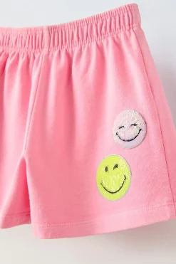 Niños ZARA 6 - 14 Años·Faldas / Bermudas<BERMUDA PARCHES SMILEYWORLD ®