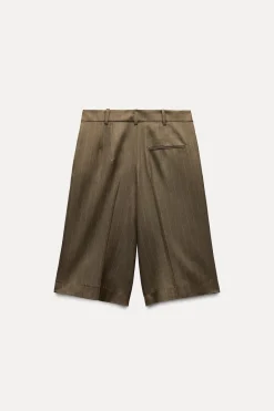 Best BERMUDA PINZAS CON LANA ZW COLLECTION Mujer Faldas / Shorts