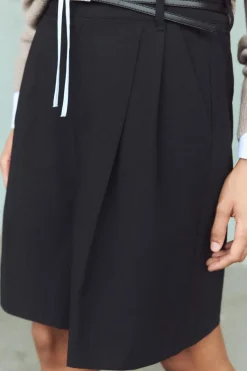 Fashion BERMUDA PLIEGUES CINTURÓN Mujer Faldas / Shorts