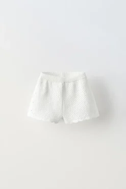Niños ZARA 1½ - 6 Años·Punto|1½ - 6 Años·Faldas / Bermudas<BERMUDA PUNTO CROCHET