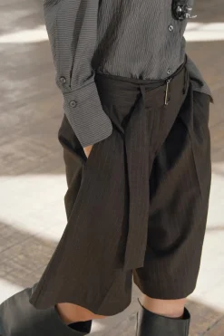 Best BERMUDA RAYA DIPLOMÁTICA ZW COLLECTION Mujer Faldas / Shorts