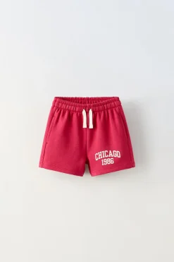 Niños ZARA 1½ - 6 Años·Faldas / Bermudas|1½ - 6 Años·Chándal<BERMUDA TEXTO