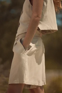 Best BERMUDA TIRO ALTO PLIEGUES Mujer Faldas / Shorts