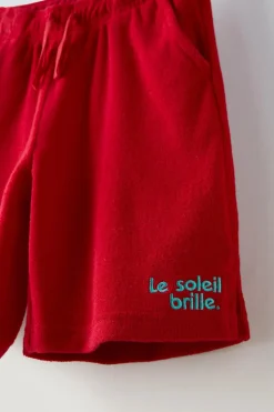 Niños ZARA 6 - 14 Años·Pantalones<BERMUDA TOALLA TEXTO