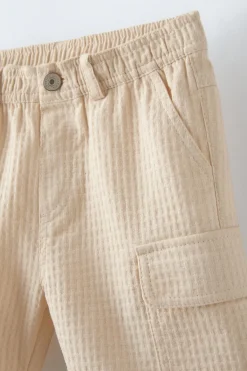 Niños ZARA 1½ - 6 Años·Faldas / Bermudas|1½ - 6 Años·Pantalones / Leggings<BERMUDA WAFFLE CARGO