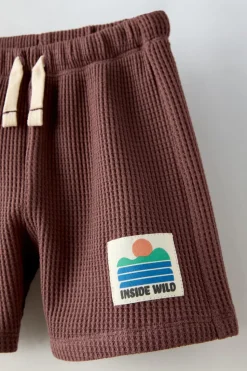 Niños ZARA 1½ - 6 Años·Pantalones / Leggings|6 - 18 Meses·Braguitas / Bermudas<BERMUDA WAFFLE ETIQUETA