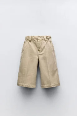 Niños ZARA 6 - 14 Años·Pantalones<BERMUDA WIDE LEG