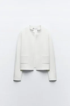 Online BLAZER ABIERTA PUNTO LISO Mujer Blazers / Chalecos|Cárdigan / Jerséis