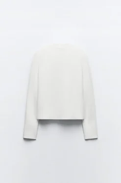 Online BLAZER ABIERTA PUNTO LISO Mujer Blazers / Chalecos|Cárdigan / Jerséis