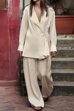 Hot BLAZER BRILLO EFECTO ARRUGADO Mujer Blazers / Chalecos