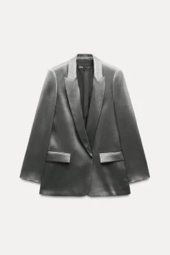 Sale BLAZER BRILLO EFECTO ARRUGADO Mujer Blazers / Chalecos