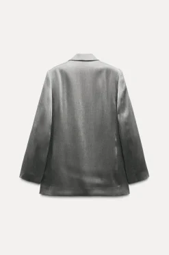 Sale BLAZER BRILLO EFECTO ARRUGADO Mujer Blazers / Chalecos