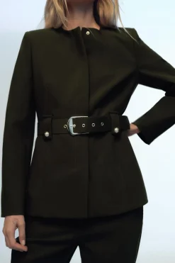 Online BLAZER CINTURÓN ANCHO Mujer Blazers / Chalecos