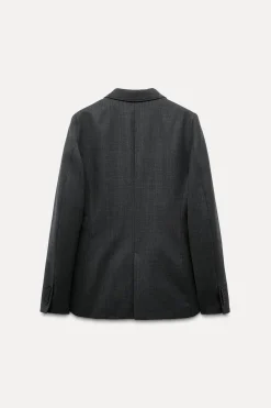 Discount BLAZER CON LANA ZW COLLECTION Mujer Blazers / Chalecos