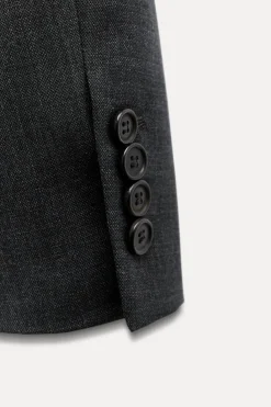 Discount BLAZER CON LANA ZW COLLECTION Mujer Blazers / Chalecos