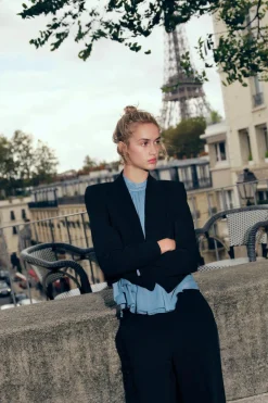 Online BLAZER CORTA ABIERTA Mujer Blazers / Chalecos