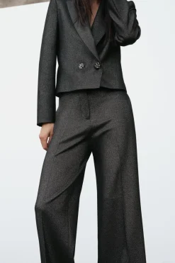 Sale BLAZER CORTA BRILLO Mujer Blazers / Chalecos