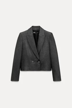 Sale BLAZER CORTA BRILLO Mujer Blazers / Chalecos