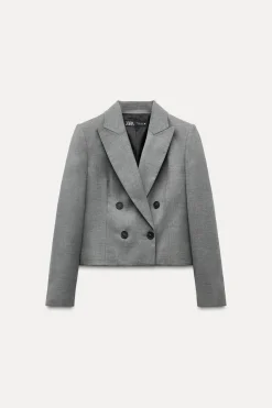 New BLAZER CORTA CRUZADA Mujer Blazers / Chalecos