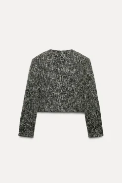 Online BLAZER CORTA ESTRUCTURA Mujer Chaquetas / Cazadoras|Blazers / Chalecos