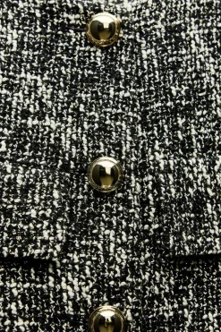 Online BLAZER CORTA ESTRUCTURA Mujer Chaquetas / Cazadoras|Blazers / Chalecos