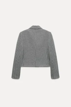 Best BLAZER CORTA PATA DE GALLO Mujer Blazers / Chalecos