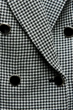 Best BLAZER CORTA PATA DE GALLO Mujer Blazers / Chalecos