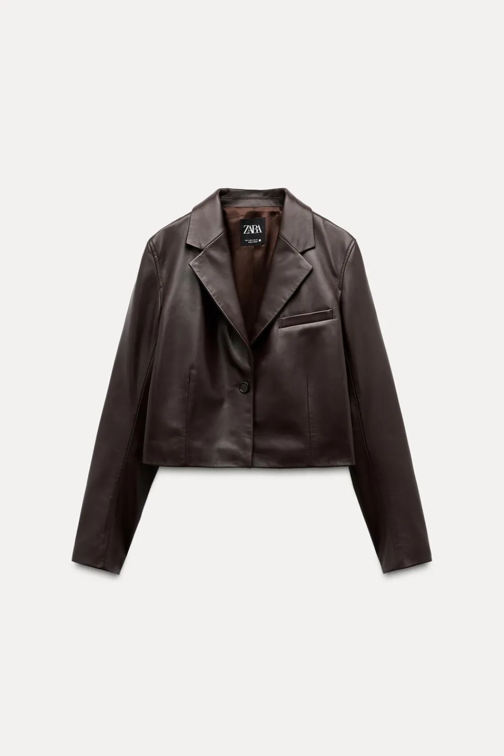 Best BLAZER CORTA PIEL 100% ZW COLLECTION Mujer Blazers / Chalecos