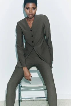 Best BLAZER CREPE BOLSILLOS Mujer Blazers / Chalecos