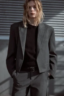 Clearance BLAZER CROP RAYA DIPLOMÁTICA Mujer Blazers / Chalecos