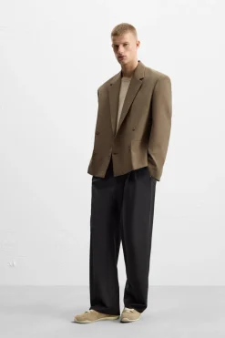 Online BLAZER CROPPED FIT CON LANA Hombre Blazers