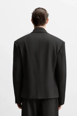 Discount BLAZER CROPPED FIT CON VISCOSA Hombre Blazers