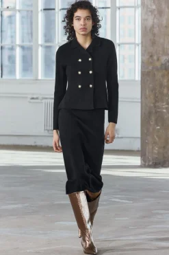 Clearance BLAZER CRUZADA 100% LANA Mujer Blazers / Chalecos|Cárdigan / Jerséis