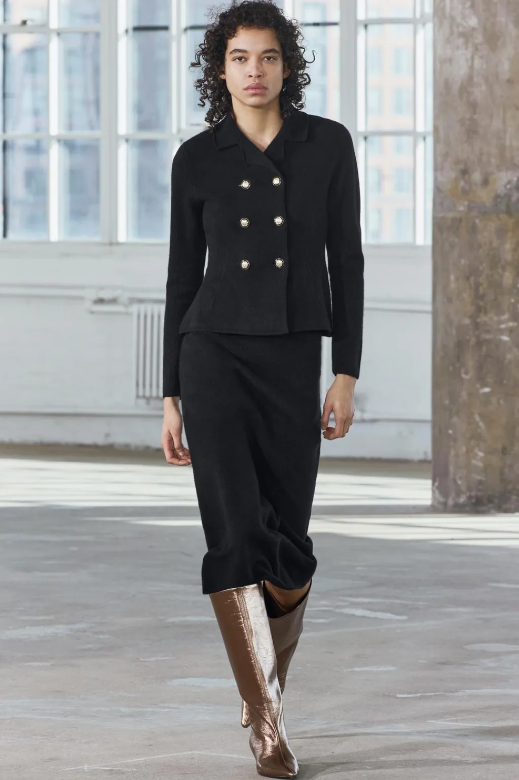 Clearance BLAZER CRUZADA 100% LANA Mujer Blazers / Chalecos|Cárdigan / Jerséis