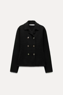 Clearance BLAZER CRUZADA 100% LANA Mujer Blazers / Chalecos|Cárdigan / Jerséis