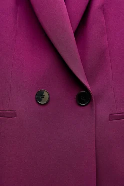 Online BLAZER CRUZADA CINTURÓN ESPALDA Mujer Blazers / Chalecos