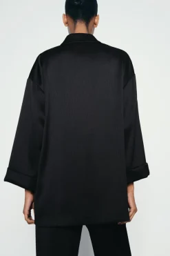 Clearance BLAZER CRUZADA EFECTO ARRUGADO Mujer Blazers / Chalecos