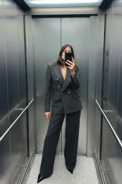 Best BLAZER CRUZADA HOMBRERAS Mujer Blazers / Chalecos