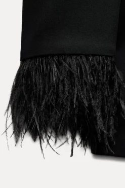 Online BLAZER CRUZADA PLUMAS Mujer Blazers / Chalecos