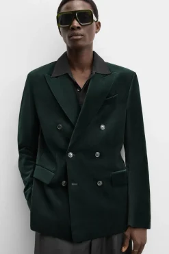 Discount BLAZER CRUZADA TERCIOPELO Hombre Blazers