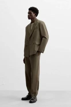 Clearance BLAZER CRUZADA TRAJE ALGODÓN - LYOCELL Hombre Blazers